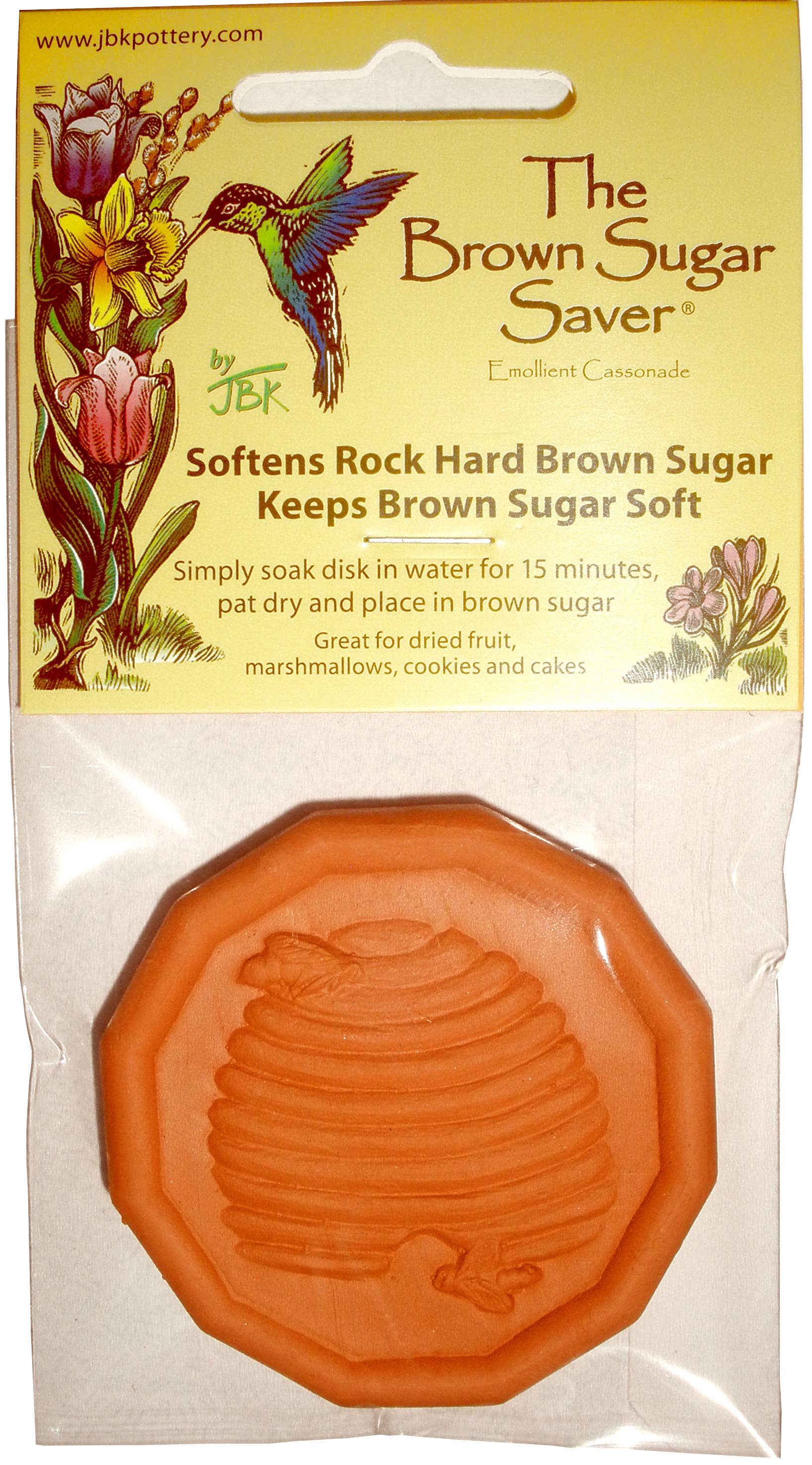 Brown Sugar Saver - Honey Bee Hive (Keeps Brown Sugar Soft)