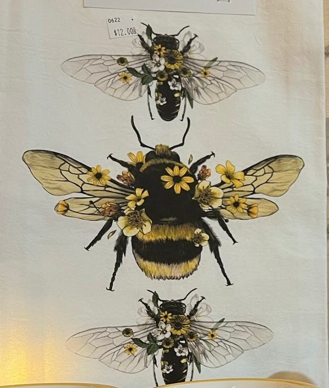 Bee tea towel image 0